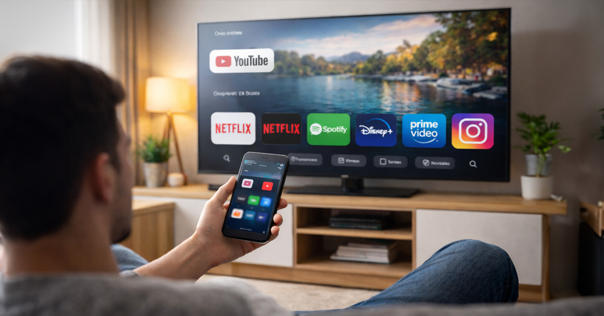 Como usar aplicativos do celular na TV: guia completo